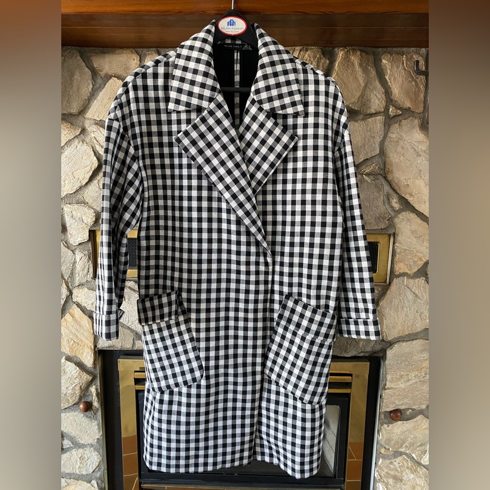Black Tape Gingham Blazer
